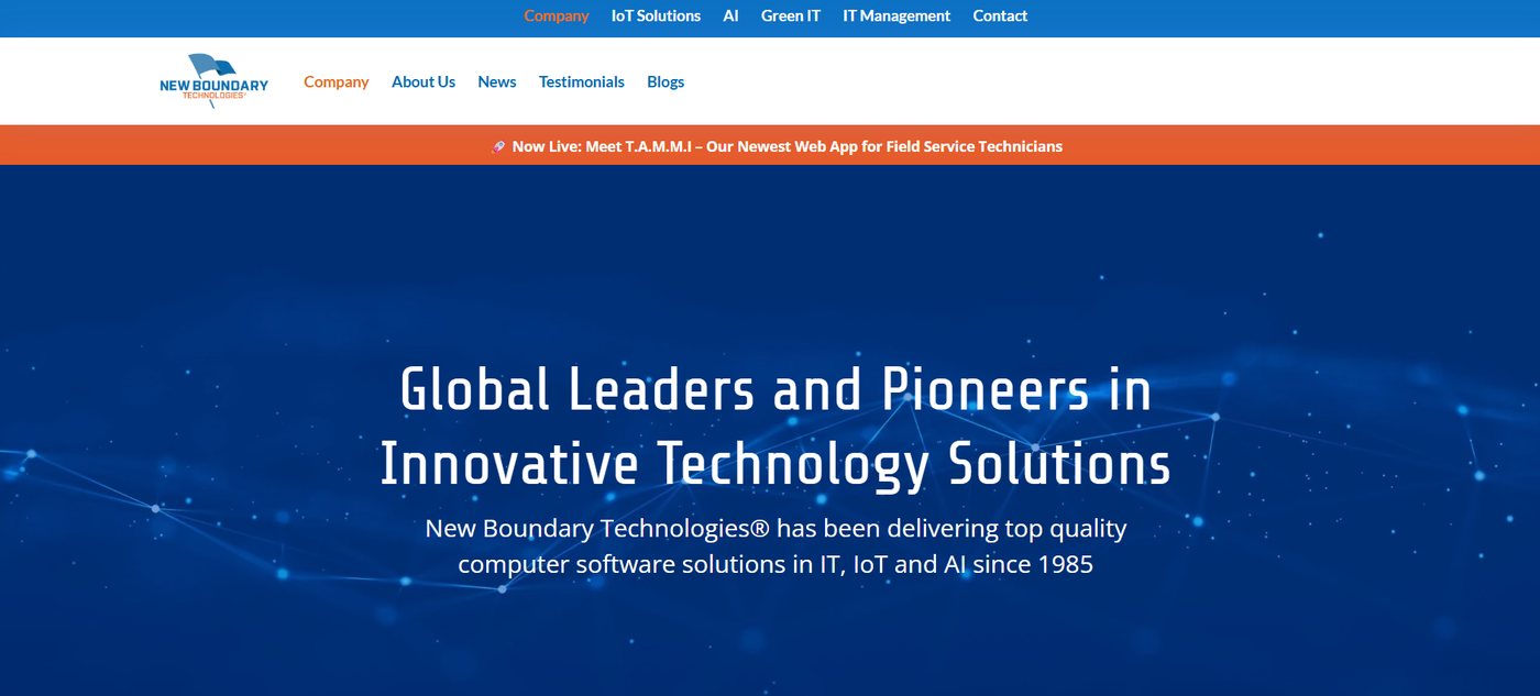 New Boundary website preview
